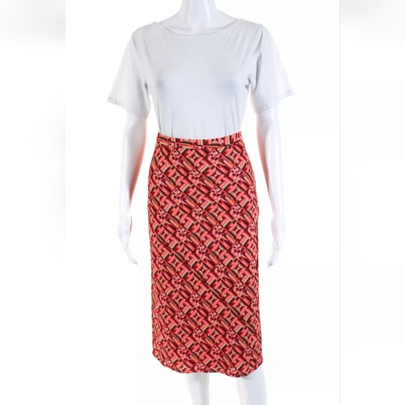 Toccin Multicolor Geometric Print  Multicolor Skirt , Sz 4, EUC - Picture 2 of 3